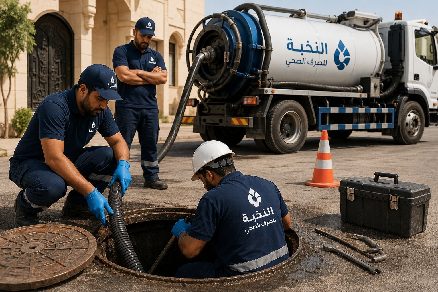 عمالة متخصصة وخبرة في أعمال الصرف الصحي
